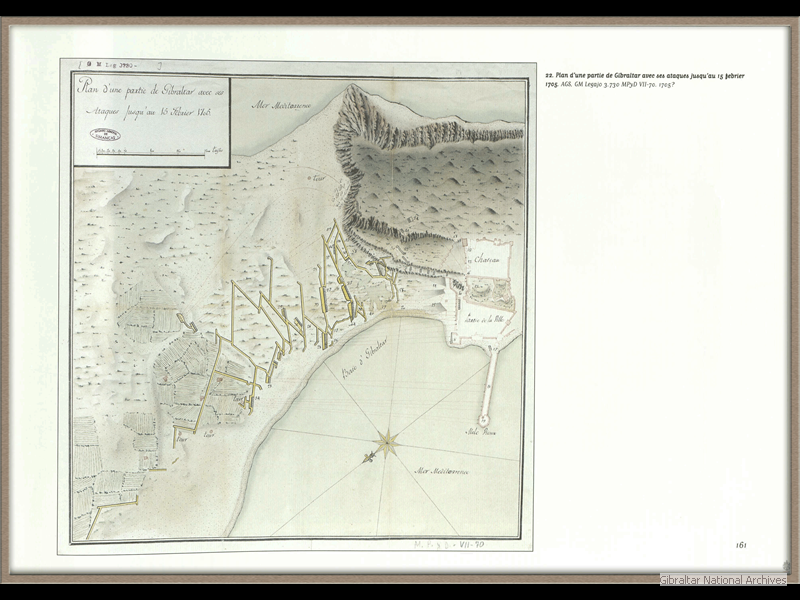1705_Plan-D-une-partie-de-Gibraltar-avec-ses-ataques-jusqu-au-15-Febrier-1705