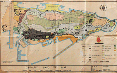 Land use map Gibraltar
